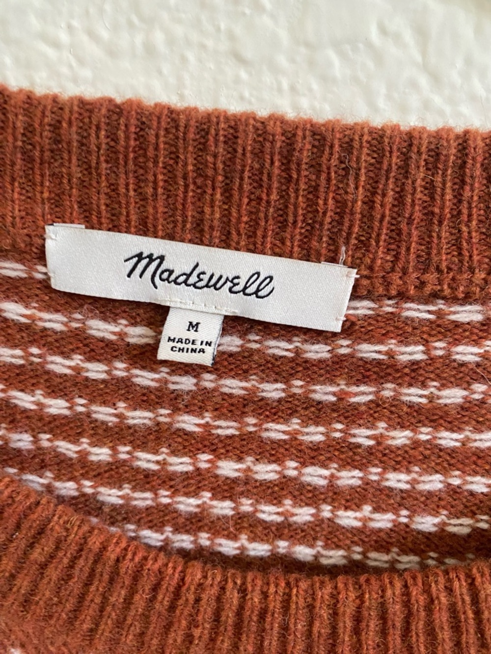 Madewell Woodside Wool Jacquard Pullover Sweater - Picture 3 of 5